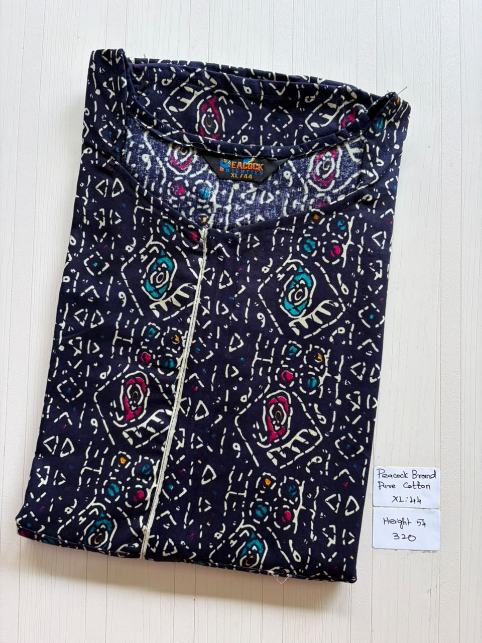 AASBP 244 Peacock Pleats Zip Nighty BP BPS