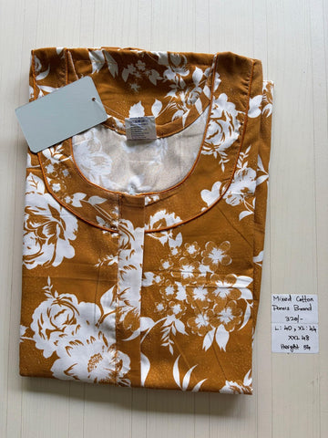 MCS 071 Ponni's Mixed Cotton Zip Nighty
