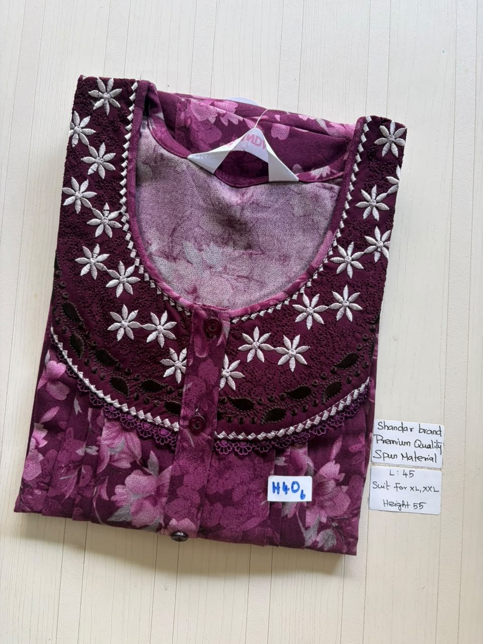 BS343 Shandar Spun nighty