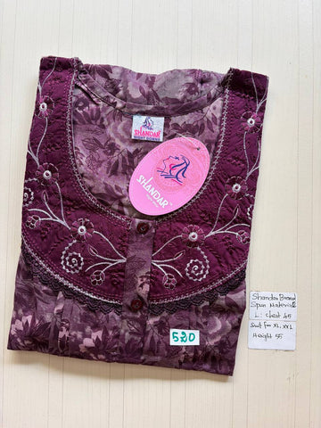 bss 415 Shandar Spun nighty