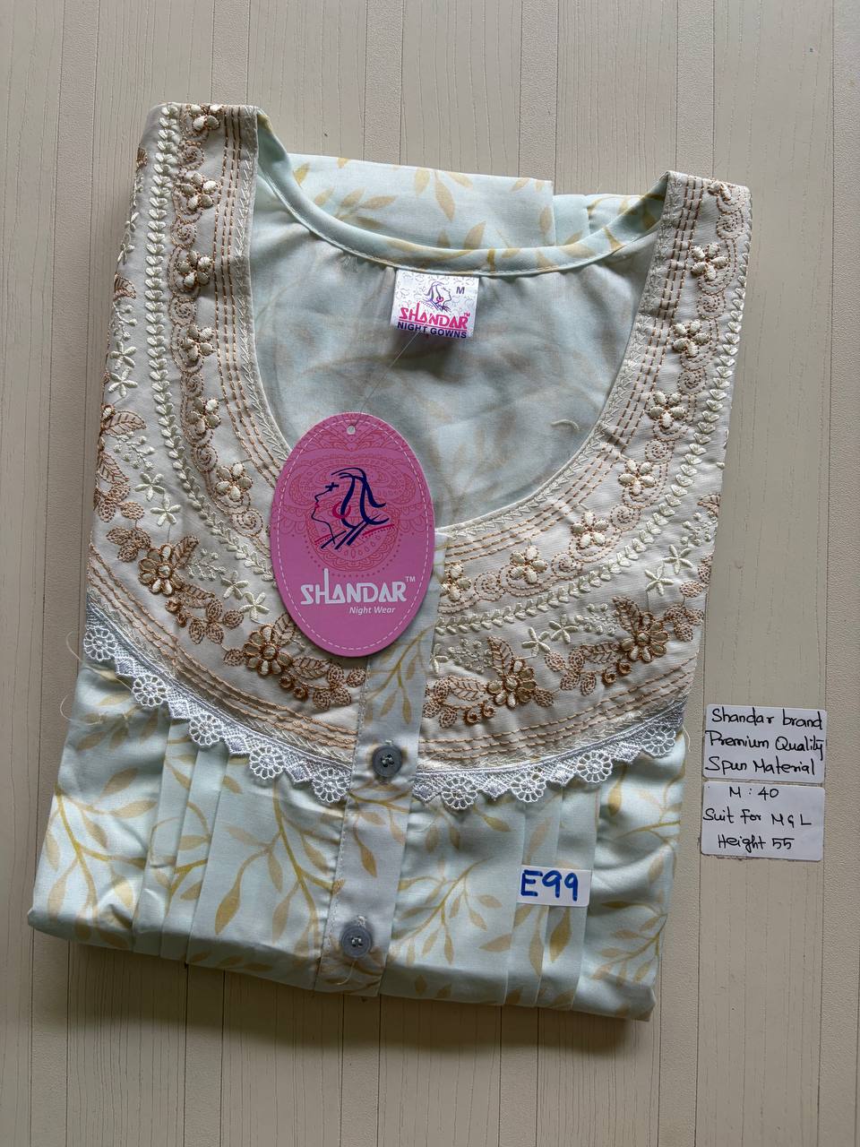 ASS162 Shandar Spun nighty