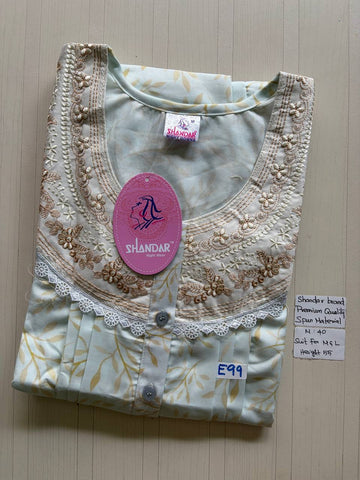 ASS162 Shandar Spun nighty