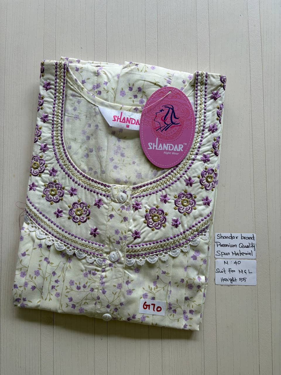 ASS146 Shandar Spun nighty