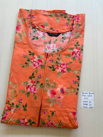 AASBP042 Peacock Pleats Zip Nighty BP