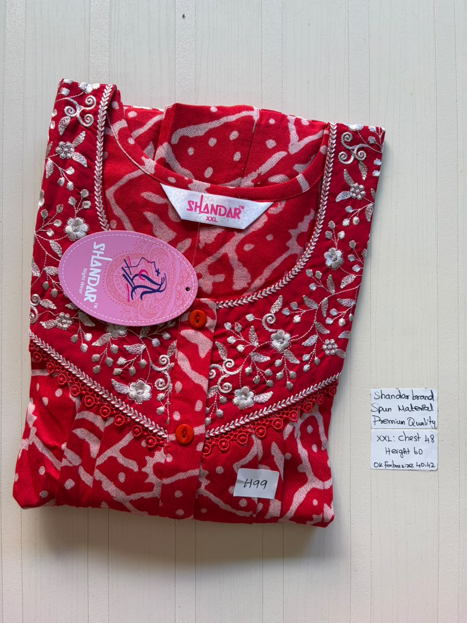DSS 141 Height Shandar Spun nighty