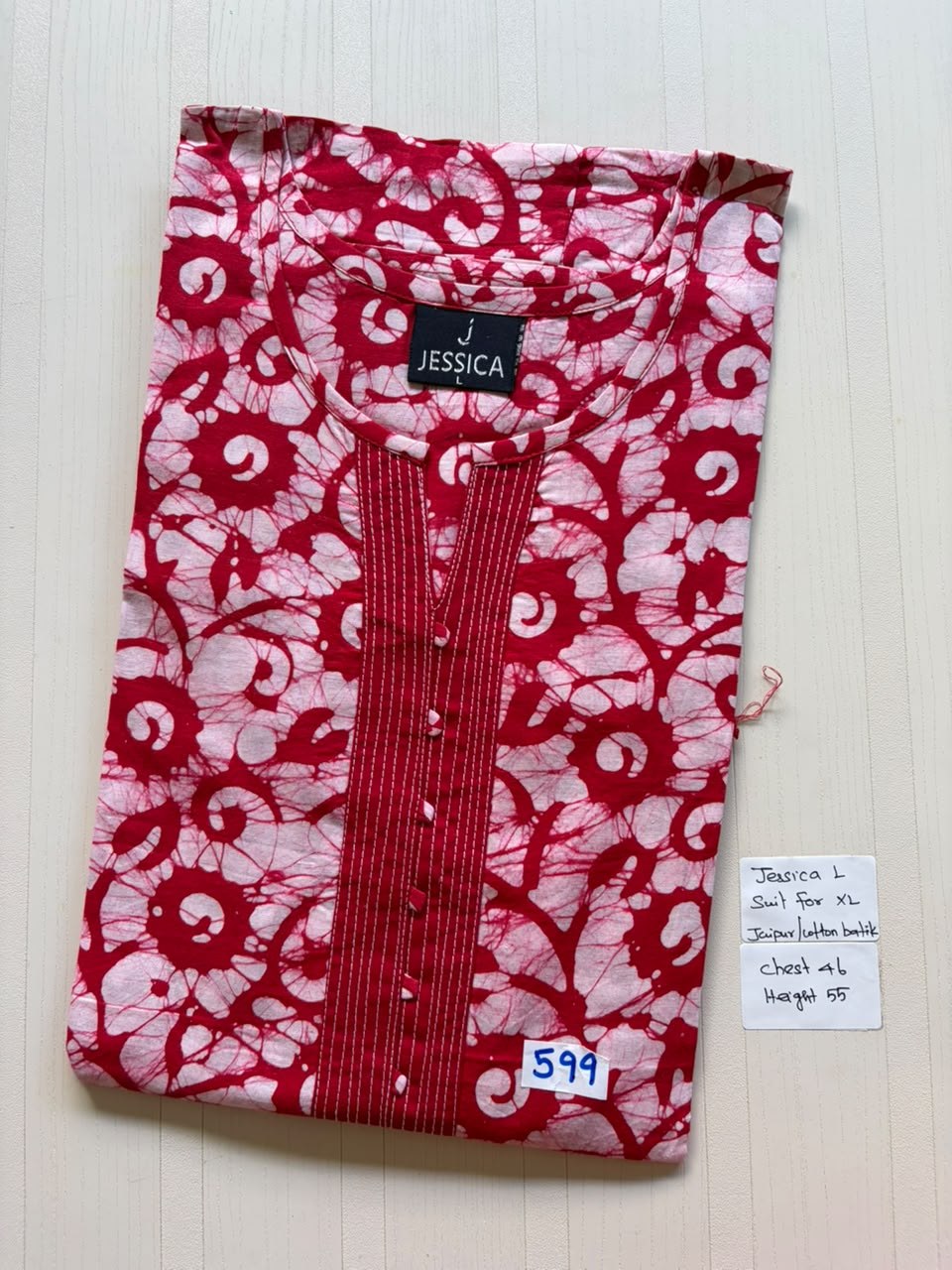 BJS 1057 Jessica VV AL Batik Nighty 550