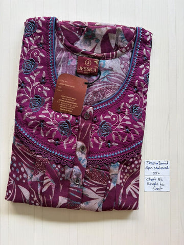 DJS 556 Height Jessica Pleats Spun Nighty 550
