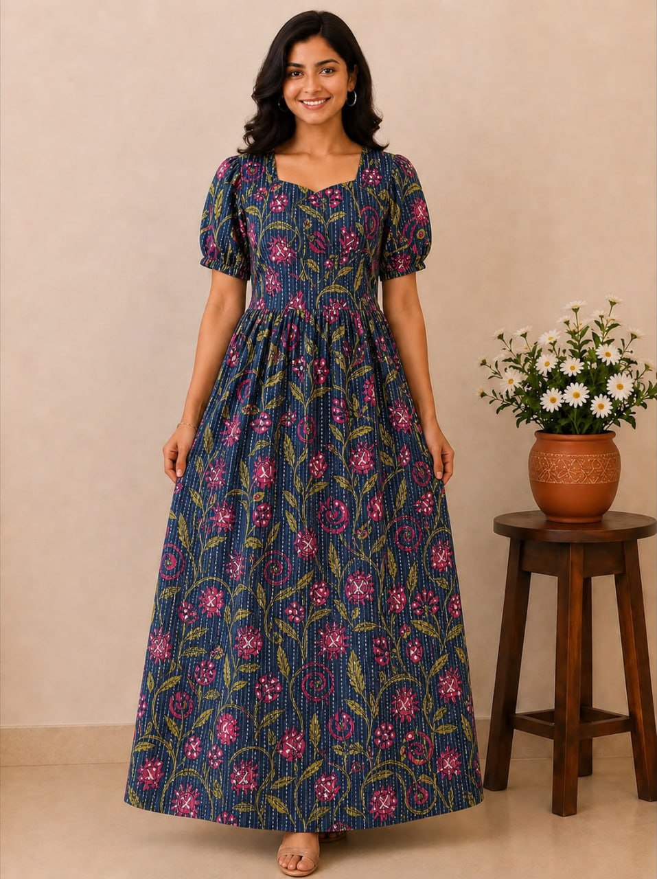 MFS224 Peacock Height maxi frock YY1 YY2
