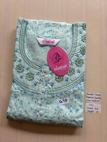 DSS208 Height Shandar Spun Nighty