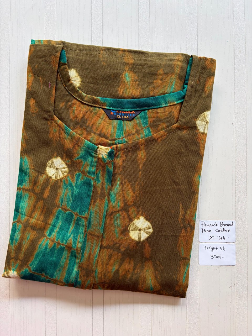 AASZ 320 Peacock Zip Nighty BP CPS
