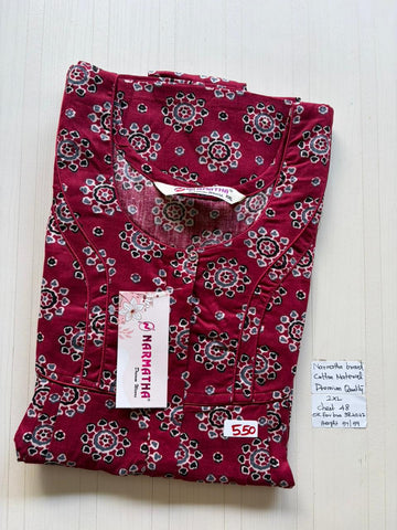 CNS 029 Height Narmatha Pleats Zip Nighty