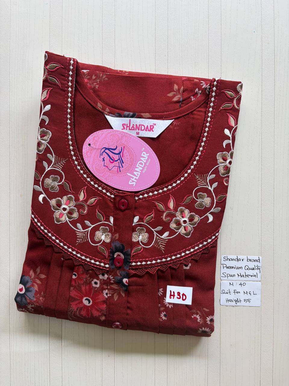ASS104 Shandar Spun nighty