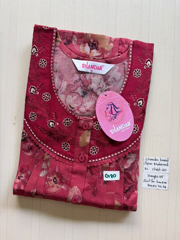 ASS 454 Shandar Spun nighty
