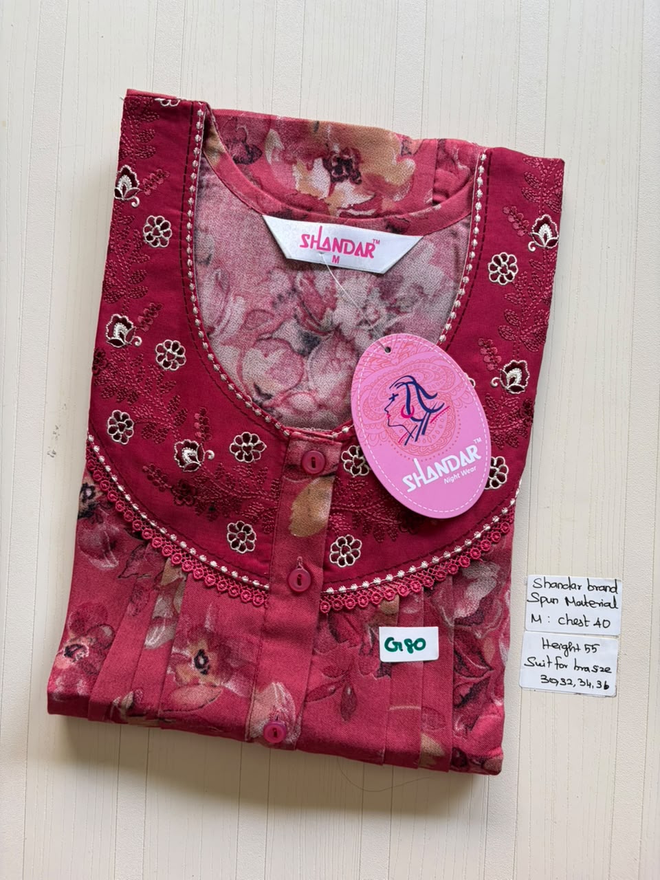 ASS 454 Shandar Spun nighty
