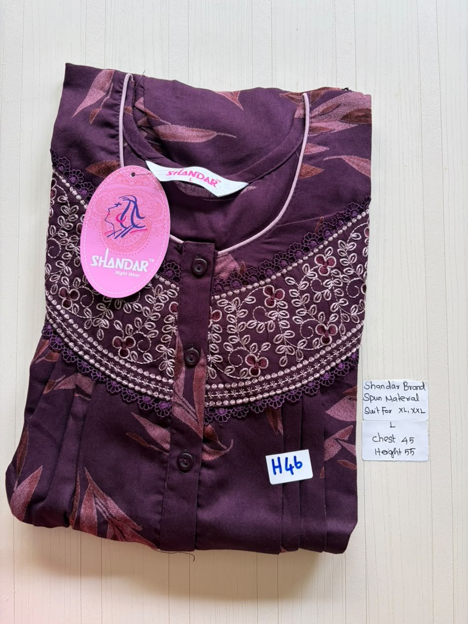 BSS 615 Shandar Spun nighty