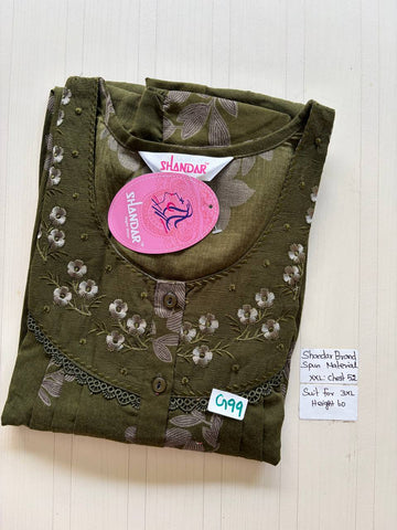 Dss 338 Shandar Spun nighty