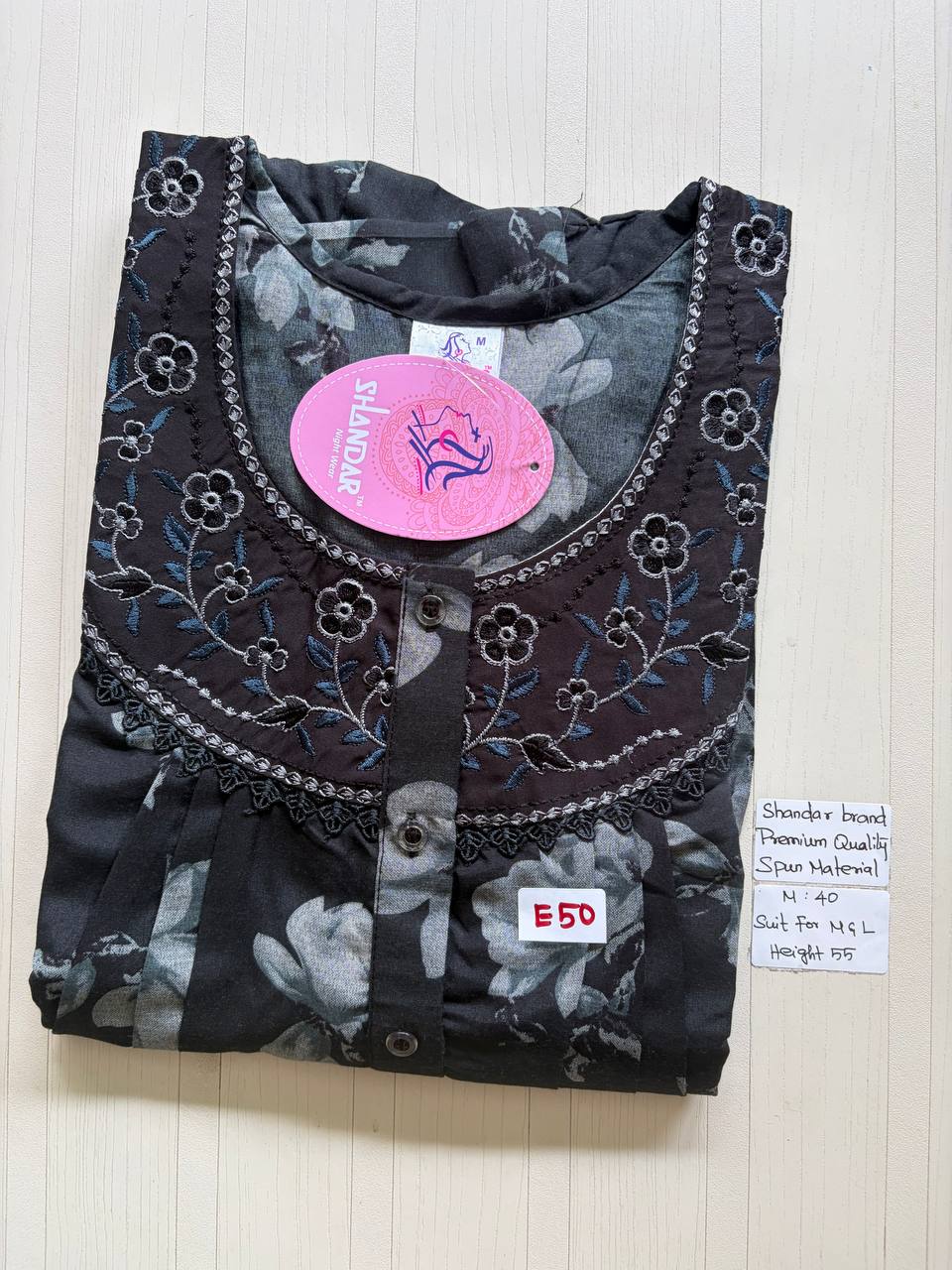 ASS189 Shandar Spun nighty