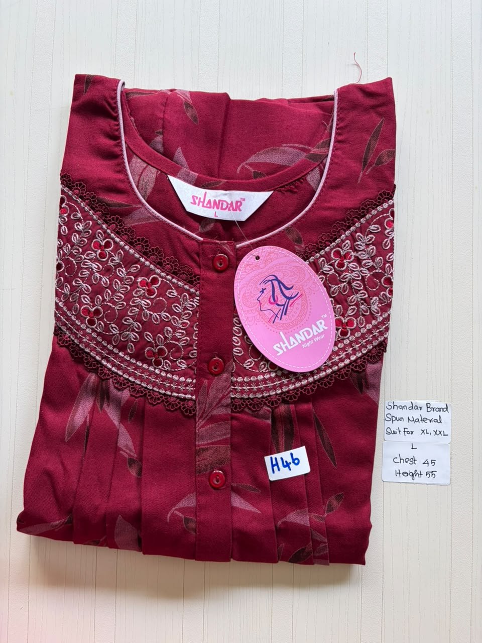 BSS 611 Shandar Spun nighty