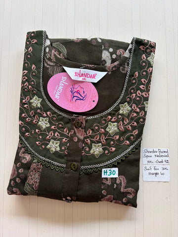 Dss 381 Shandar Spun nighty