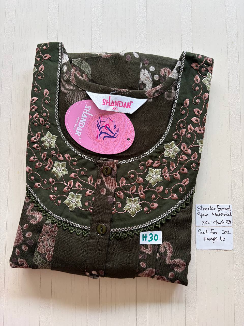 Dss 381 Shandar Spun nighty