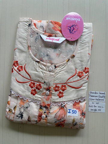 ASS168 Shandar Spun nighty