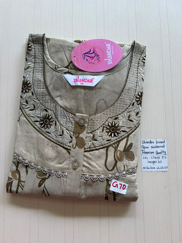 DSS 289 Height Shandar Spun nighty