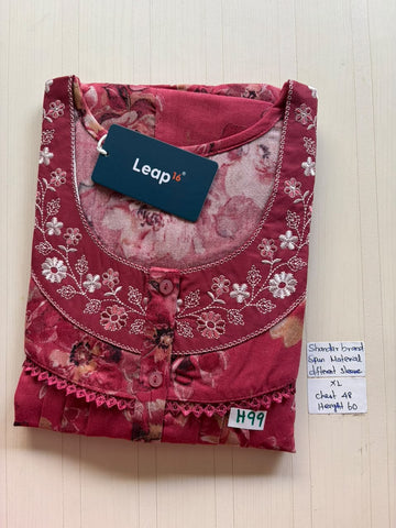 CSS 544 Height Shandar Spun nighty