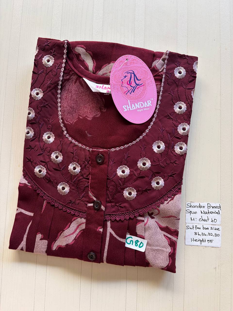 ASS 840 Shandar Spun nighty