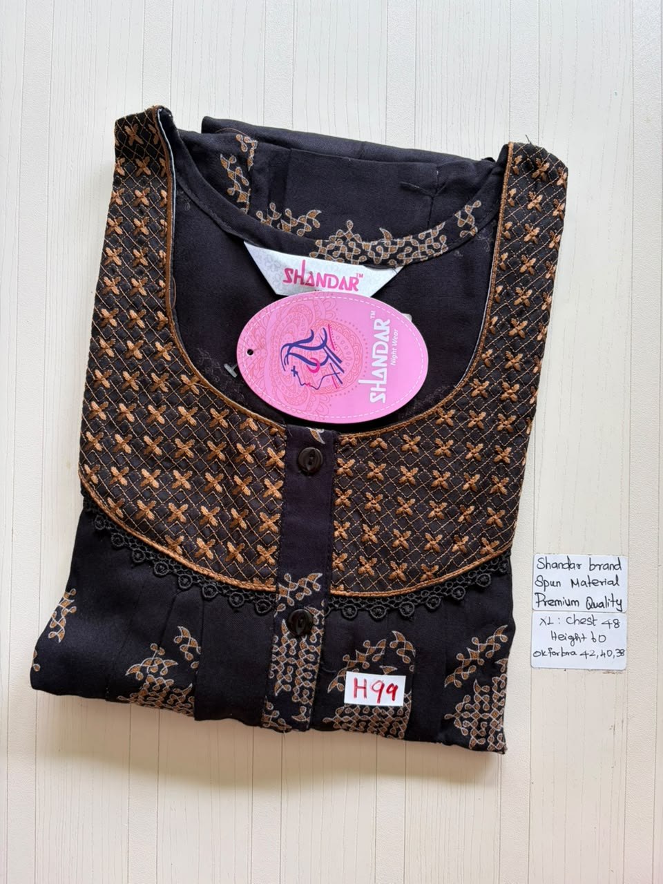 CSS 350 Height Shandar Spun nighty