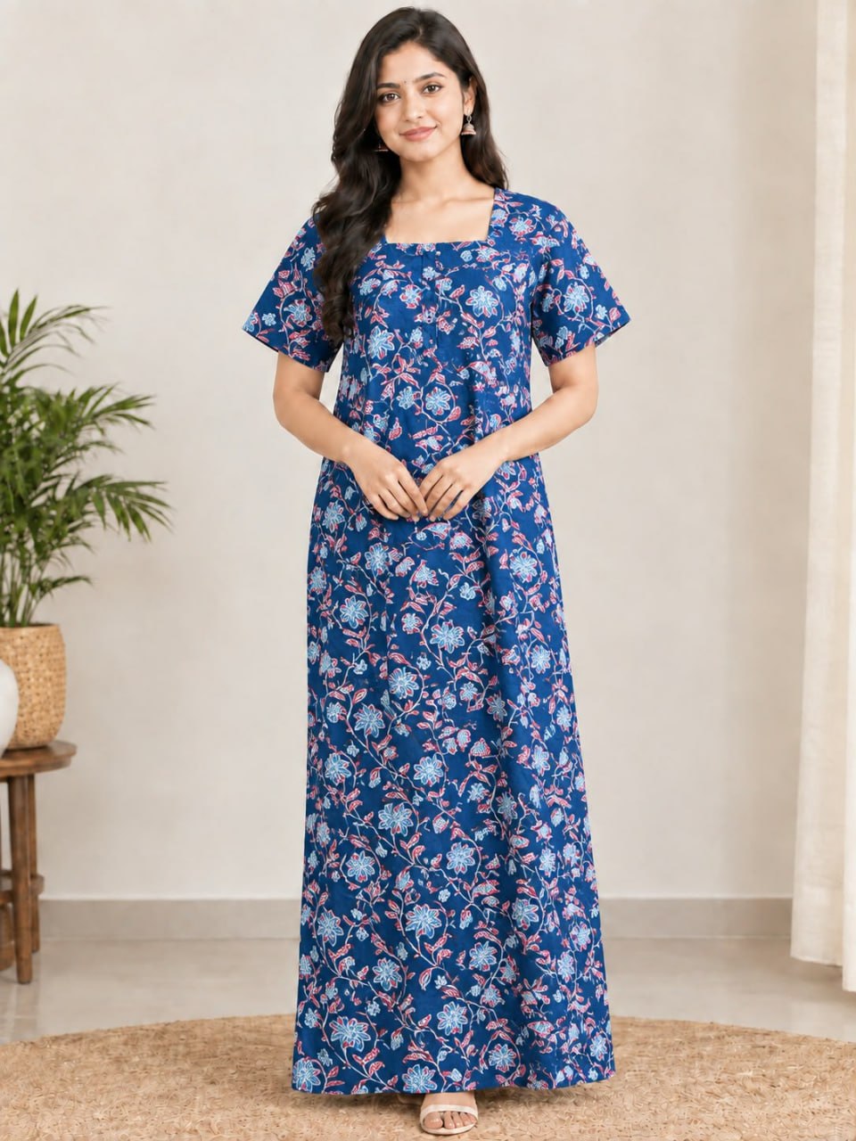 AASZ 332 Peacock Zip Nighty BP CPS