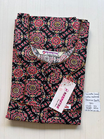 DNS 043 Height Narmatha Pleats Zip Nighty