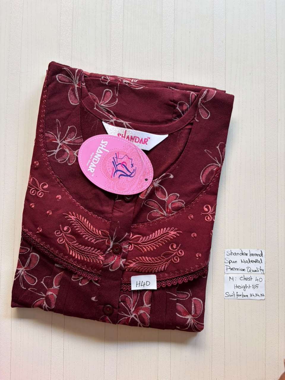 ASS 354 Shandar Spun nighty