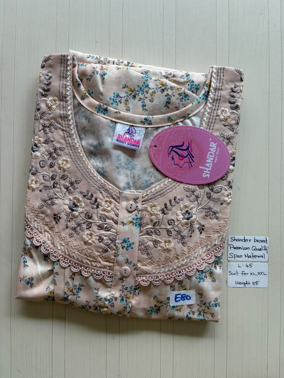 BS428 Shandar Spun nighty