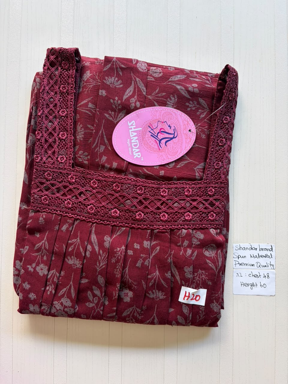 CSS 394 Height Shandar Spun nighty XX1