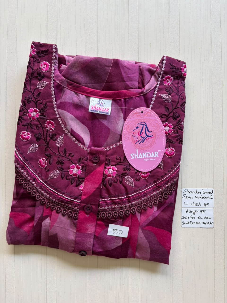 BSS 139 Shandar Spun nighty