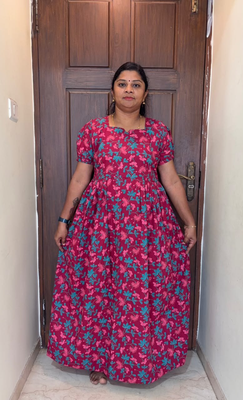 MFS 402 Peacock Maxi Frock YY1