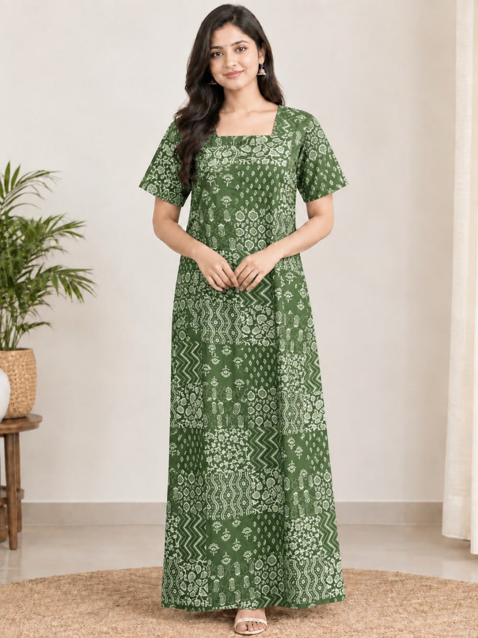 AASZ 336 Height Peacock Zip Nighty BP CPS