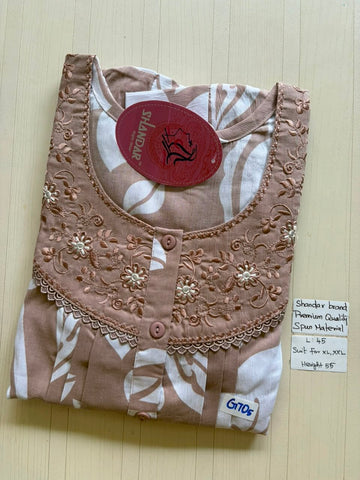 BS217 Shandar Spun nighty