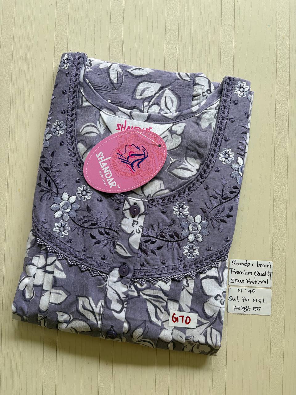 ASS151 Shandar Spun nighty