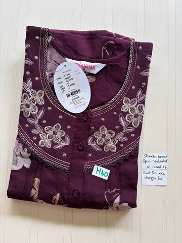 css 620 Shandar Spun nighty