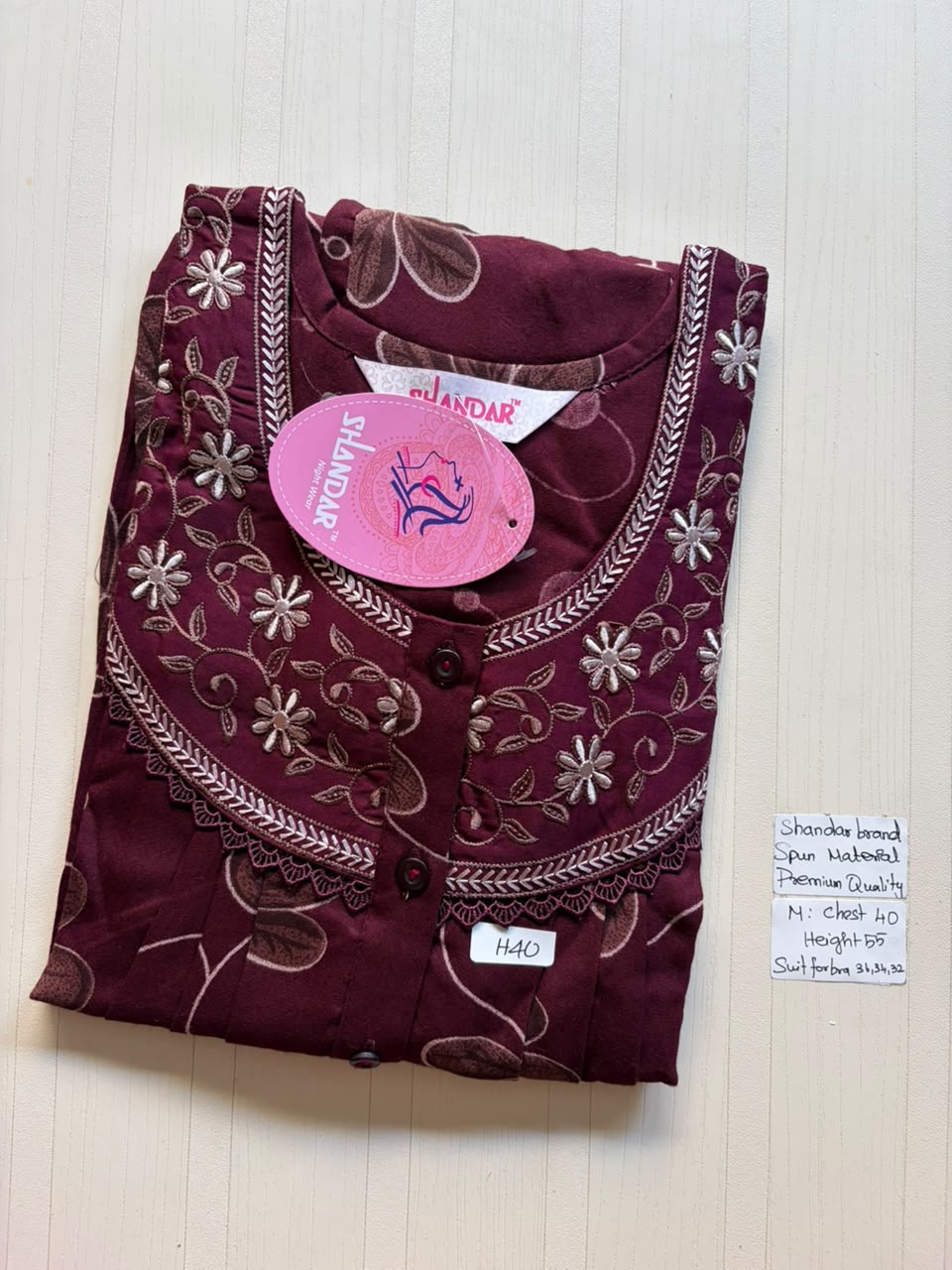 ASS 330 Shandar Spun nighty