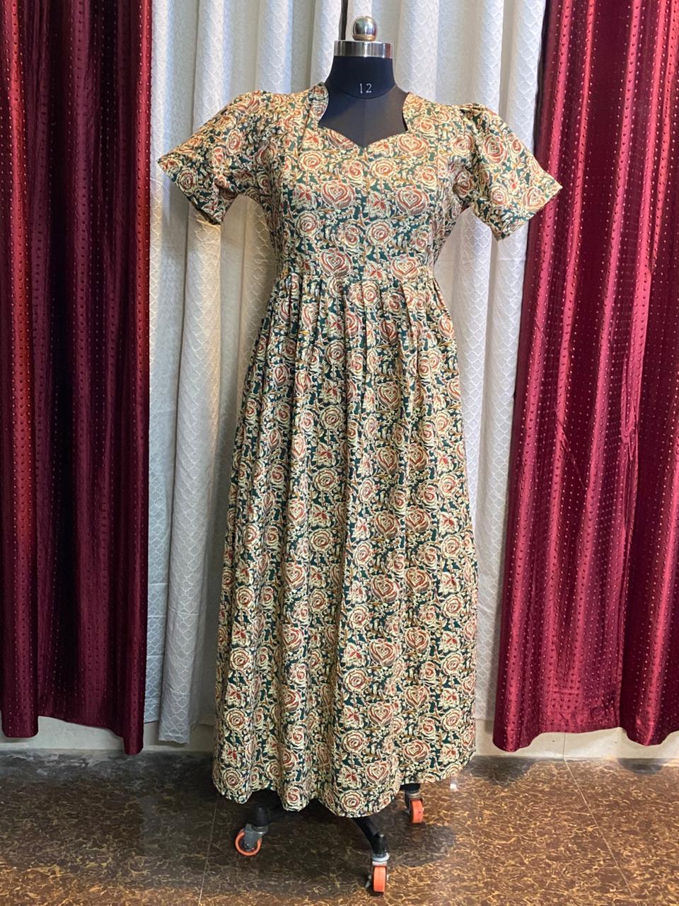 MFS123 Peacock Height maxi feeding frock FD FM1 FM2