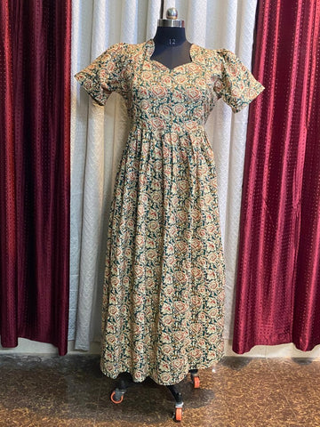 MFS123 Peacock Height maxi feeding frock FD FM1 FM2