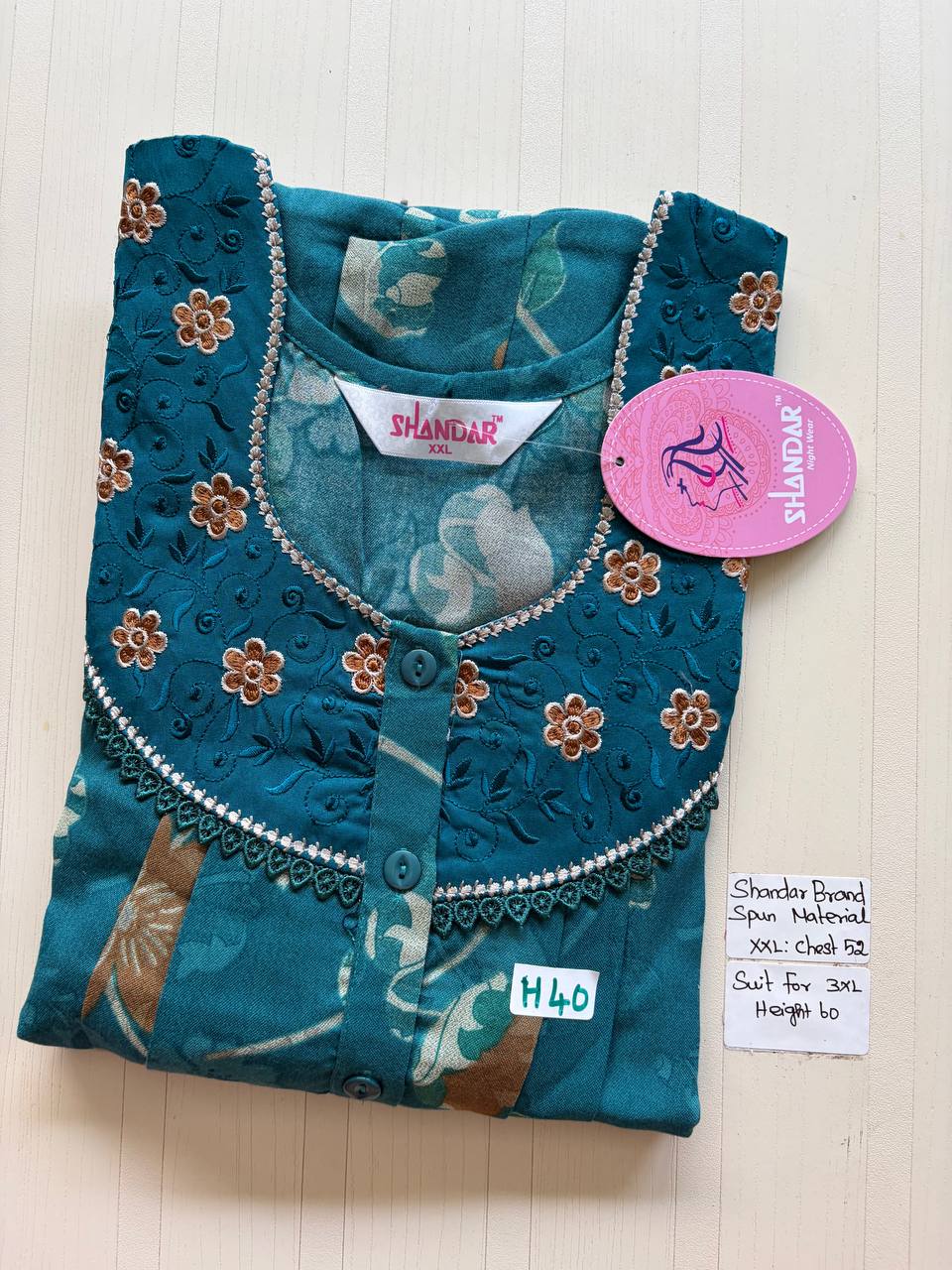 Dss 362 Shandar Spun nighty