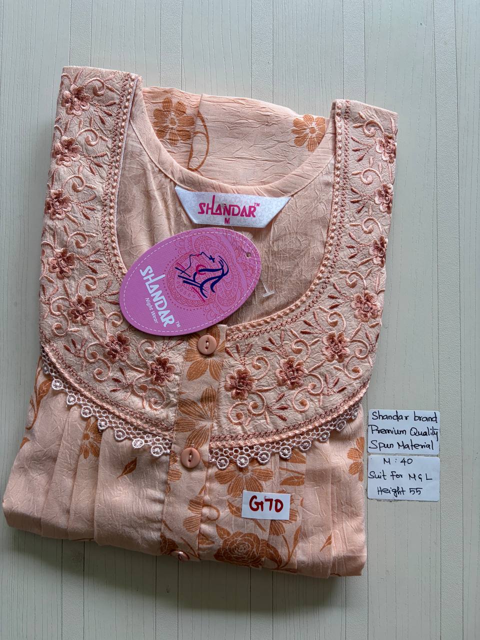 ASS153 Shandar Spun nighty