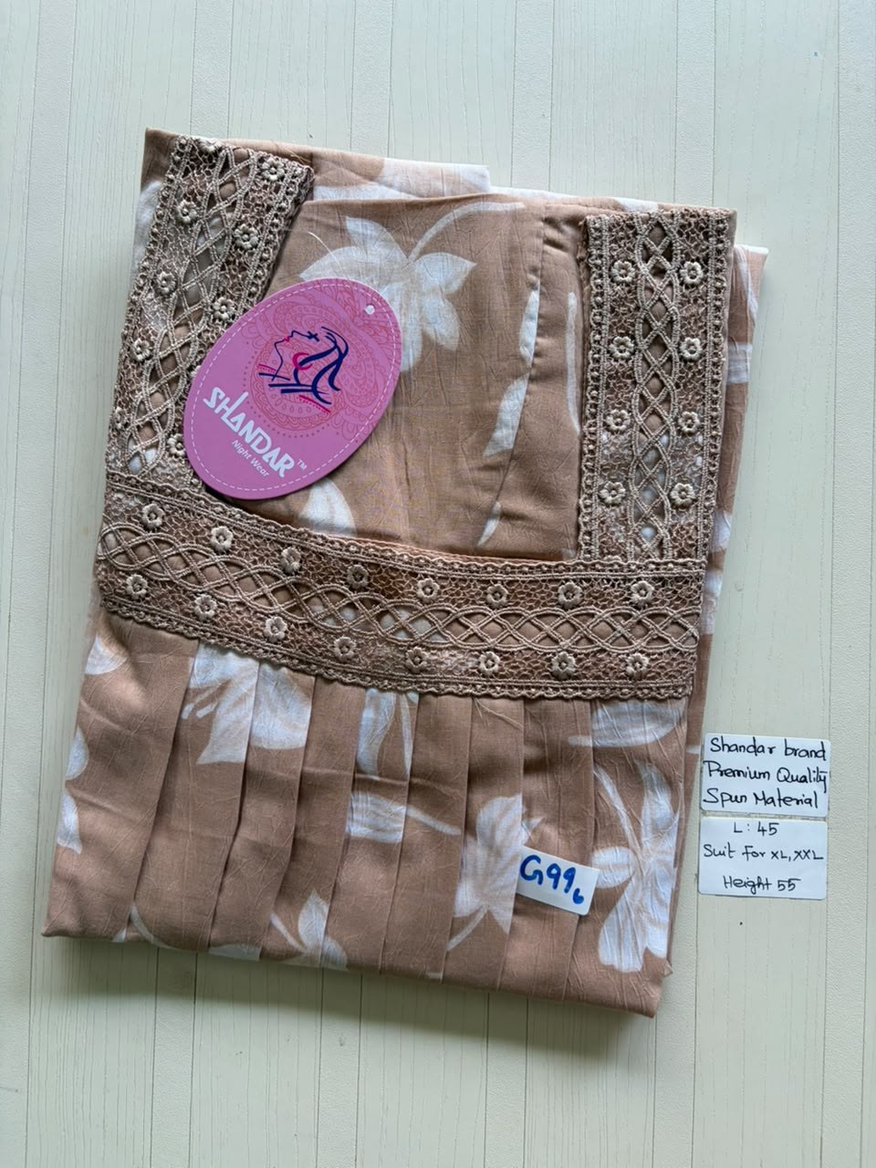 BS267 Shandar Spun nighty