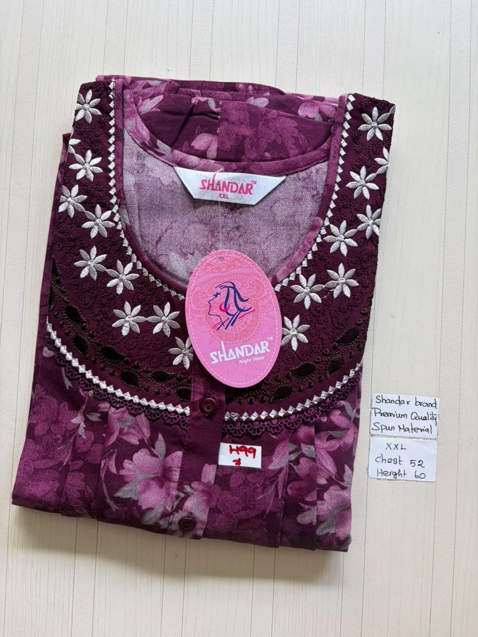 DSS101 Height Shandar Spun Nighty