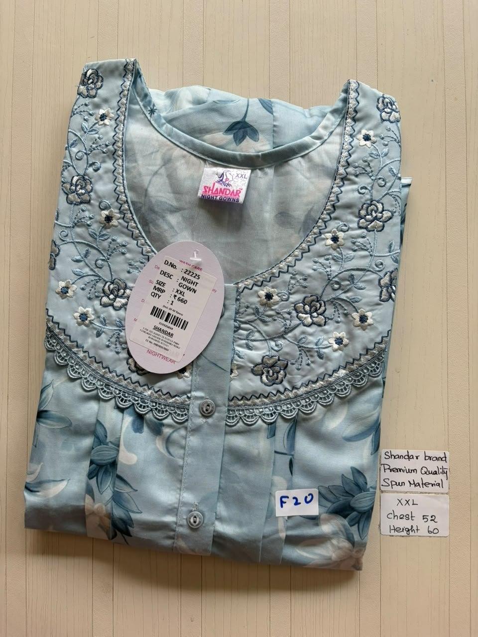 DSS178 Height Shandar Spun Nighty
