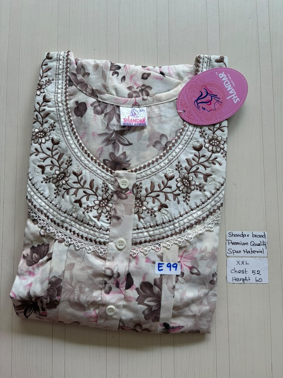 DSS133 Height Shandar Spun Nighty