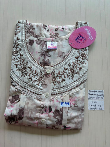 DSS133 Height Shandar Spun Nighty